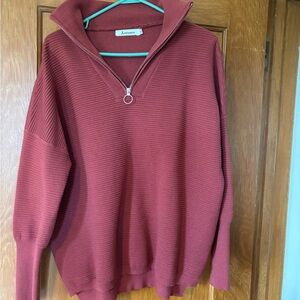 Anrabess Red Knit Sweater